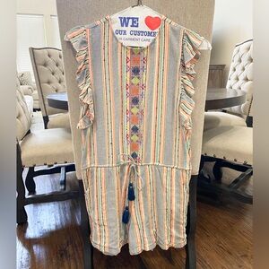 THML Embroidered Romper- size Medium